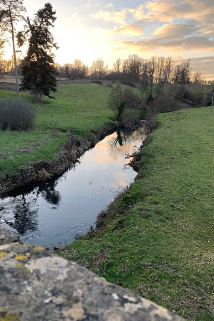 Photo of Evenlode valley and river in Oxfordshire